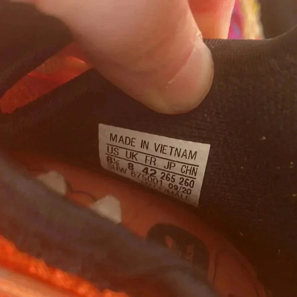 Adidas Pharrell Ubuntu NMD Hu  Bright Orange Sneakers - Picture 7 of 7